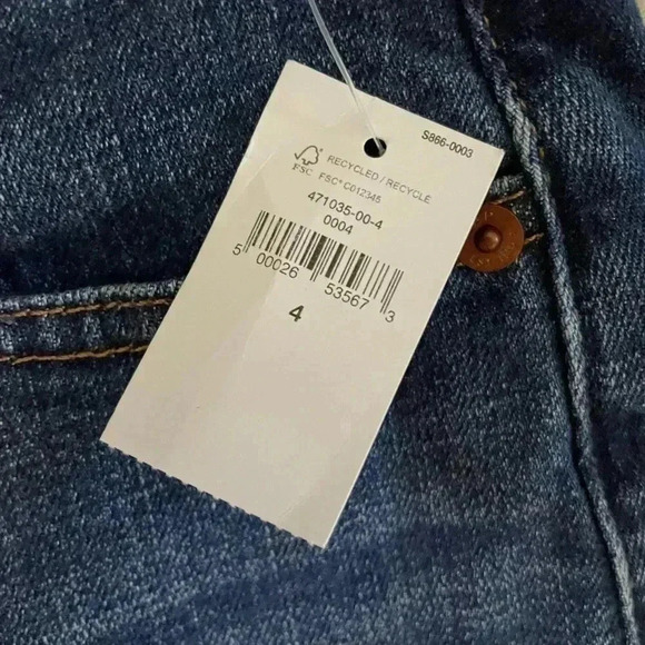 GAP Maternity Full Panel Denim Skirt Dark Wash Size  4 - Picture 5 of 9